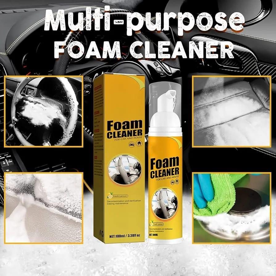 Yellow Foam Cleaner - Easy Installation for Dirt and Grime Removal