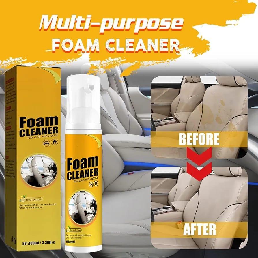 Yellow Foam Cleaner - Easy Installation for Dirt and Grime Removal