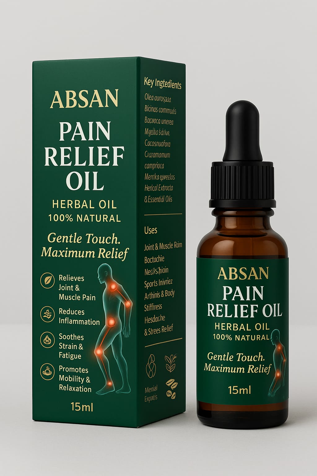 Absan Pain Relief Oil – Fast-Acting Natural Solution for Joint & Muscle Pain